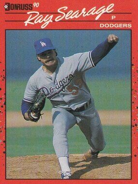 Ray Searage - Donruss 90 Baseball  Card